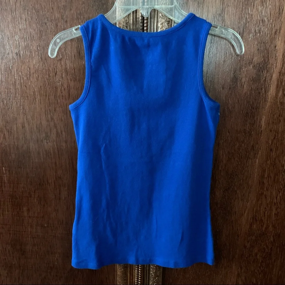 JUSTICE Sequin Top Blue Sleeveless Iridescent Mermaid Girls Size 14